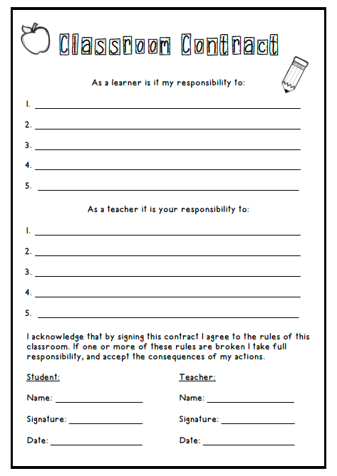 preschool teacher contract agreement