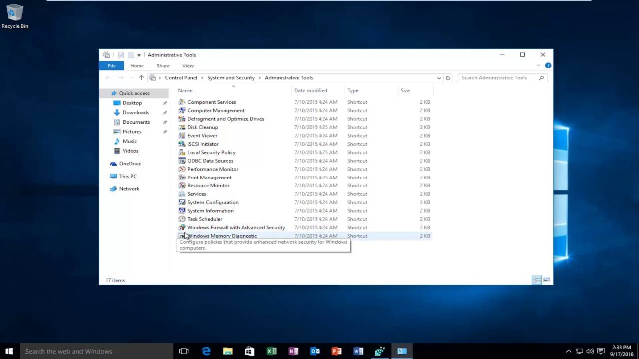 where to find tools in windows 10